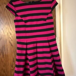 INC International Concepts Fuchsia and Black Striped Dress